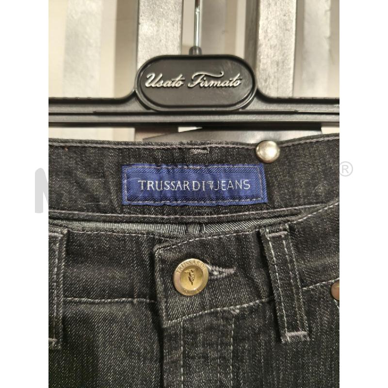 JEANS DONNA TRUSSARDI JEANS NERO CUCITURE CHIARE | Mercatino dell'Usato Campobasso 2