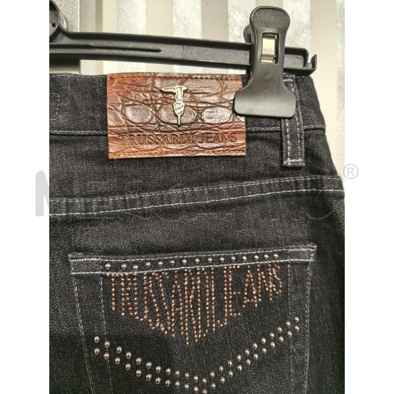 JEANS DONNA TRUSSARDI JEANS NERO CUCITURE CHIARE | Mercatino dell'Usato Campobasso 5