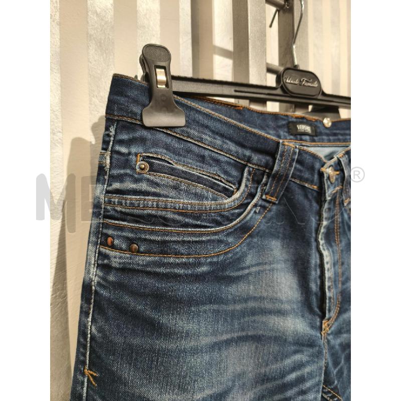 JEANS UOMO VERSACE JEANS COUTURE BLU CON STRIATURE | Mercatino dell'Usato Campobasso 3