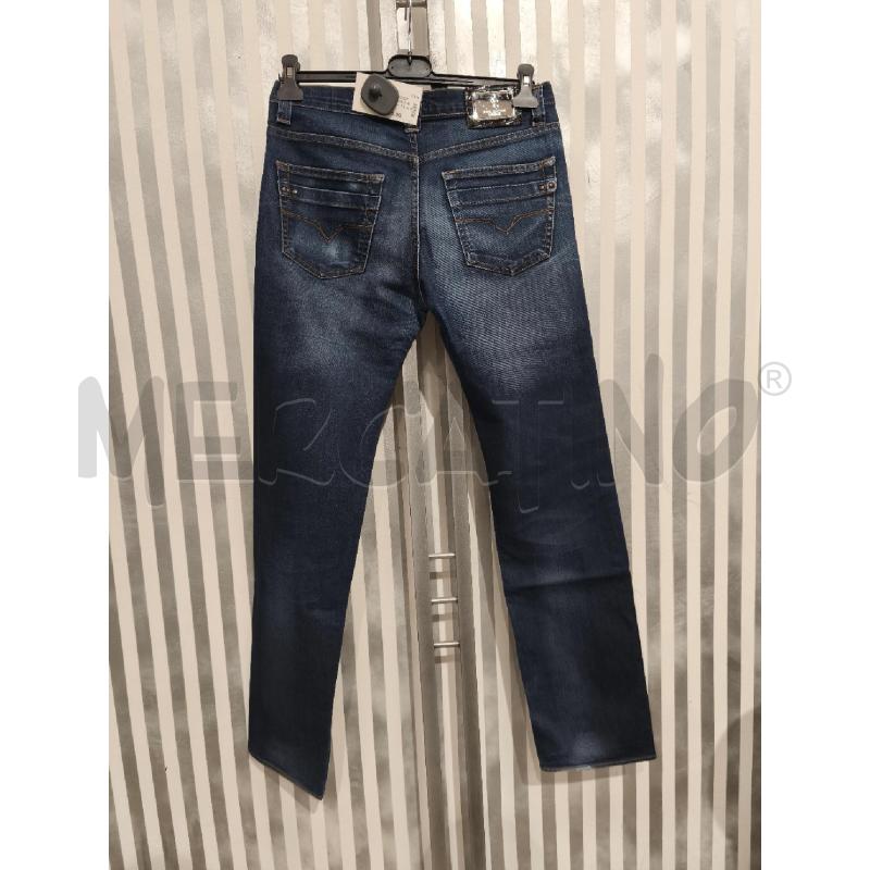 JEANS UOMO VERSACE JEANS COUTURE BLU CON STRIATURE | Mercatino dell'Usato Campobasso 5