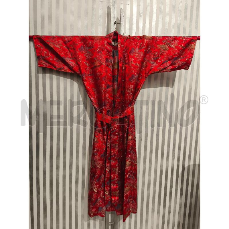 KIMONO PEONY BRAND SHANGHAI CHINA ROSSO | Mercatino dell'Usato Campobasso 1