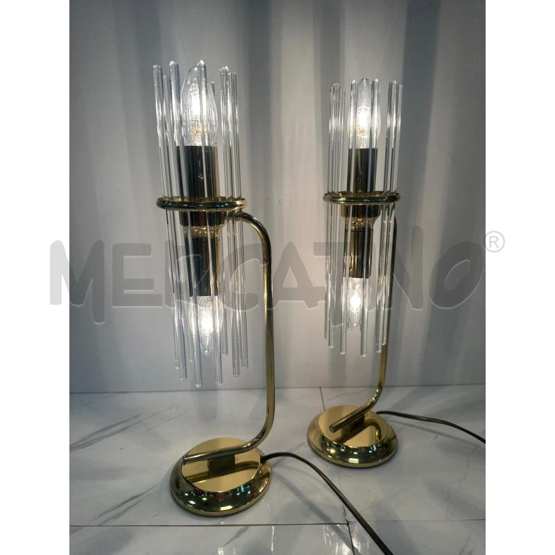 LAMPADE PZ. 2 SCIOLARI CON VETRI H 43 CM | Mercatino dell'Usato Campobasso 1