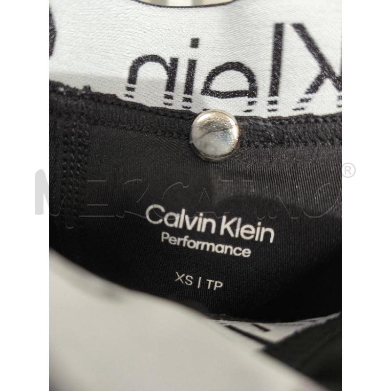 LEGGINGS DONNA CALVIN KLEIN NERO FASCE LOGATE | Mercatino dell'Usato Campobasso 3