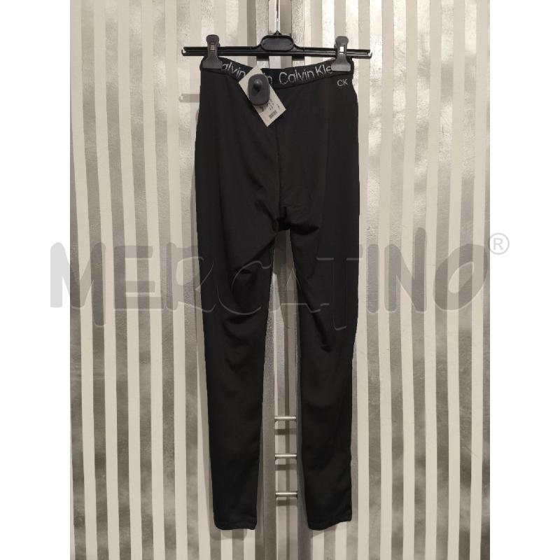 LEGGINGS DONNA CALVIN KLEIN NERO FASCE LOGATE | Mercatino dell'Usato Campobasso 5