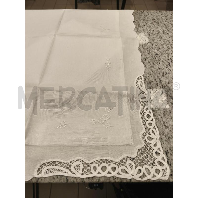 LENZUOLO MATRIMONIALE BIANCO + 2FED. BORDI A MACCHINA | Mercatino dell'Usato Campobasso 2
