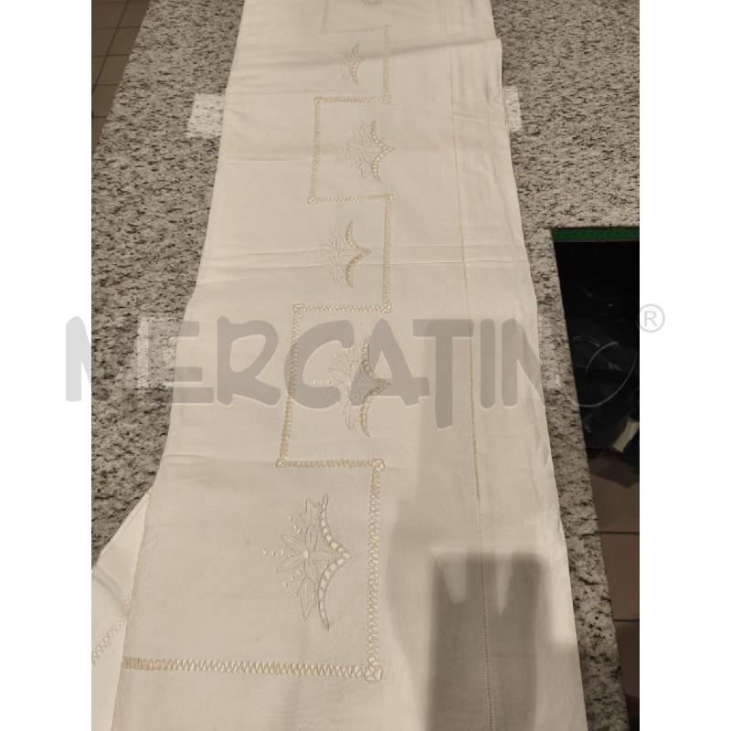 LENZUOLO MATRIMONIALE BIANCO + 2FED. INTAGLI | Mercatino dell'Usato Campobasso 5