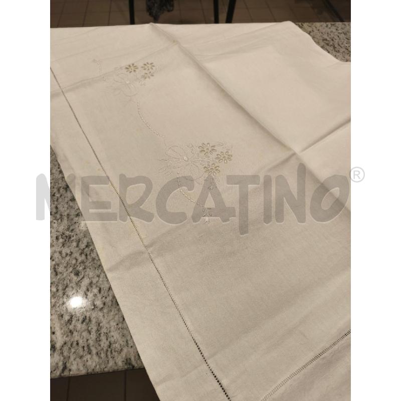 LENZUOLO MATRIMONIALE BIANCO + 2FED. TIP SANGALLO | Mercatino dell'Usato Campobasso 2
