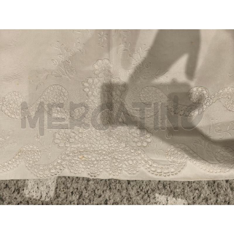 LENZUOLO MATRIMONIALE + 2FED. BIANCO BORDI RICAMATI | Mercatino dell'Usato Campobasso 5