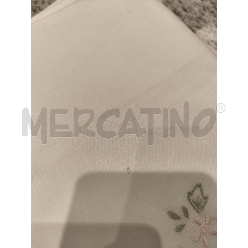 LENZUOLO MATRIMONIALE + 2FED. BIANCO FIORELLINI LILLA VERDI GIALLI CELESTI | Mercatino dell'Usato Campobasso 5