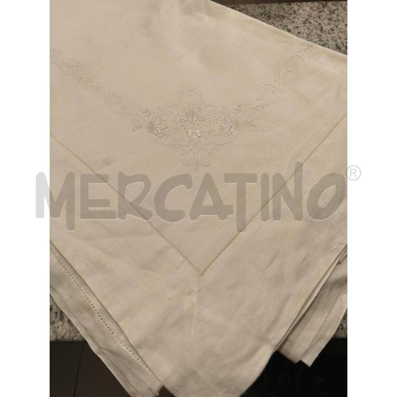 LENZUOLO MATRIMONIALE + 2FED. PANNA RICAMI A MANO | Mercatino dell'Usato Campobasso 5