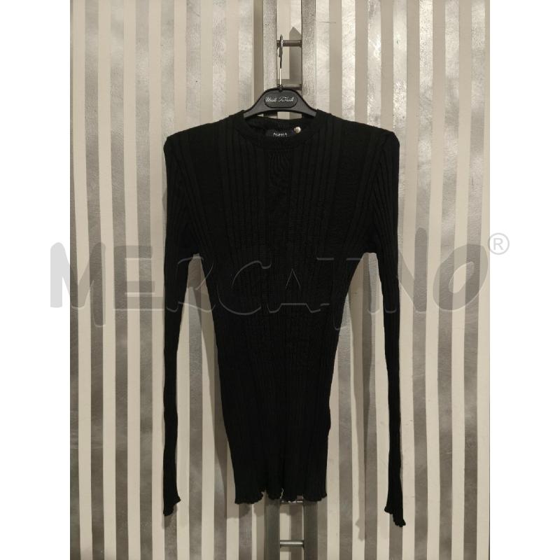 MAGLIA DONNA ALPHA STUDIO NERO LANA COSTINE | Mercatino dell'Usato Campobasso 1