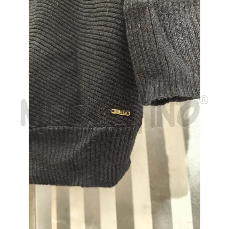 MAGLIA DONNA GUESS NERA COSTINE ORIZZONTALI ASIMMETRICA | Mercatino dell'Usato Campobasso 3
