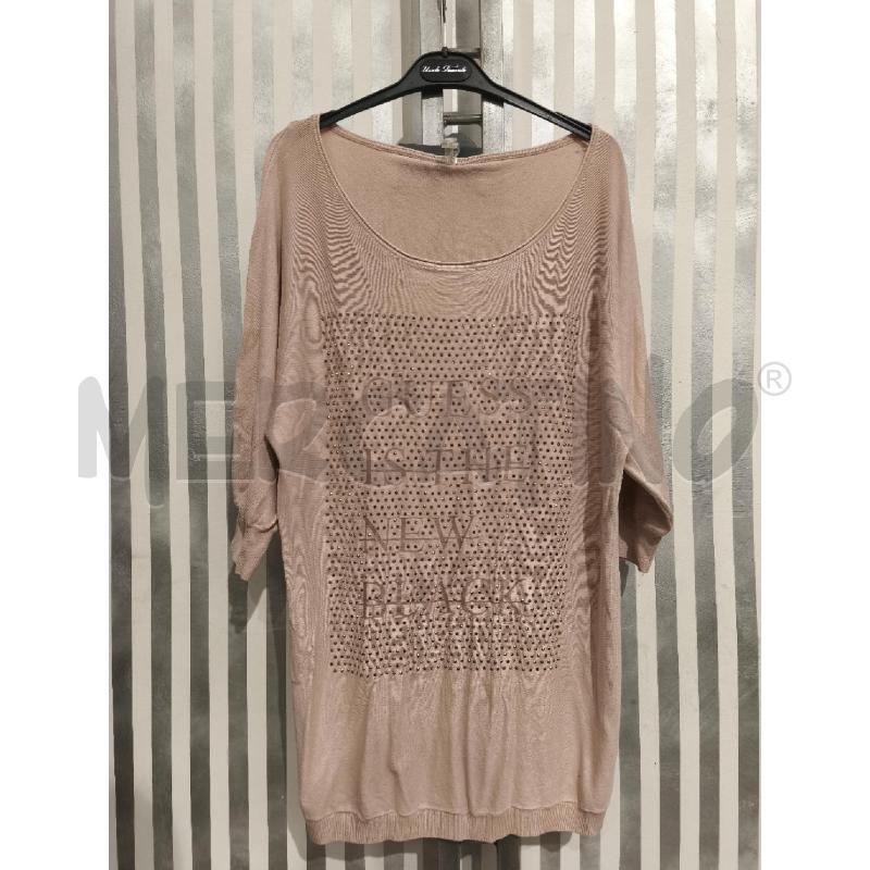 MAGLIA DONNA GUESS ROSA ANTICO STRASS MANICHE A PIPISTRELLO | Mercatino dell'Usato Campobasso 1