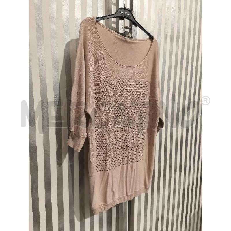 MAGLIA DONNA GUESS ROSA ANTICO STRASS MANICHE A PIPISTRELLO | Mercatino dell'Usato Campobasso 3