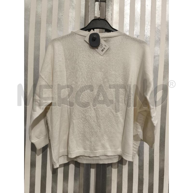 MAGLIA DONNA LE COEUR TWINSET PANNA VOLANT GLITTERATI | Mercatino dell'Usato Campobasso 5