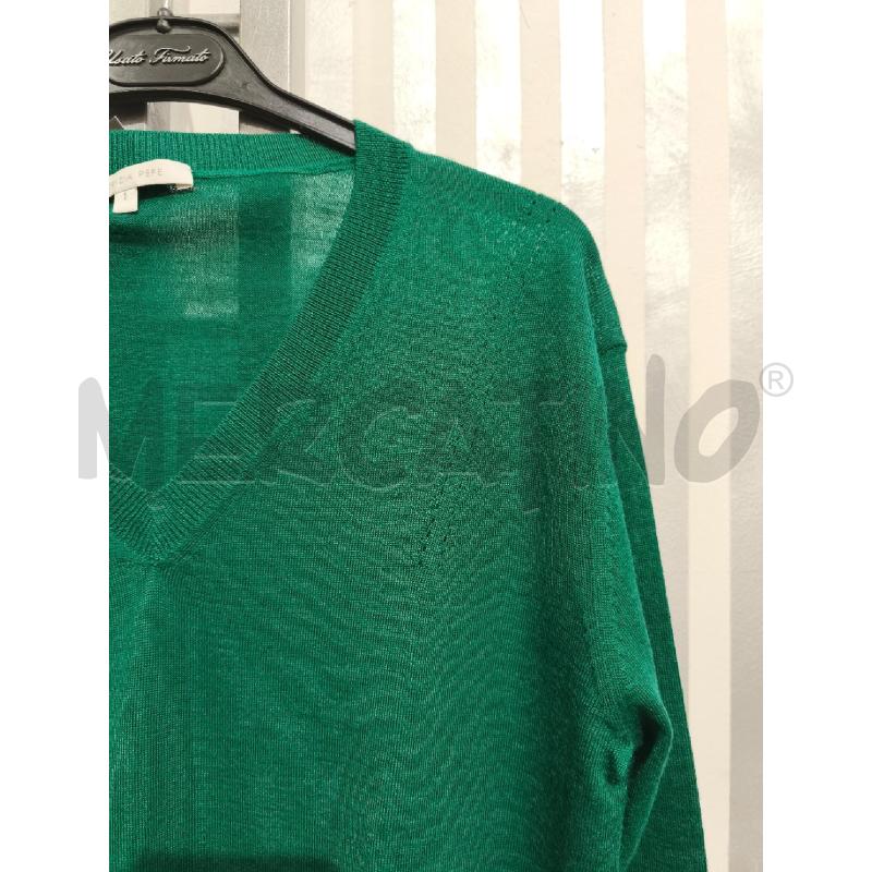 MAGLIA DONNA PATRIZIA PEPE VERDE SCOLLO V | Mercatino dell'Usato Campobasso 4