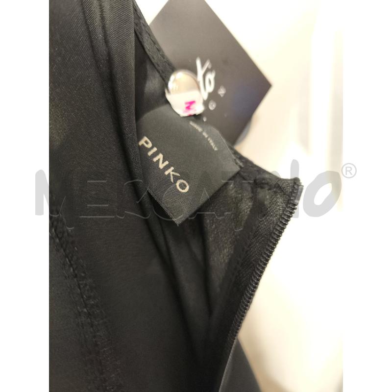 MAGLIA DONNA PINKO NERA PETTO E SPALLE SATINATI | Mercatino dell'Usato Campobasso 5