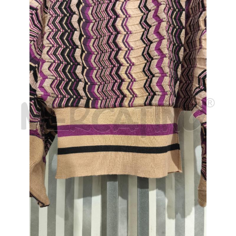 MAGLIA DONNA TENAX ROSA CIPRIA ZIGZAG NERO FUXIA | Mercatino dell'Usato Campobasso 3