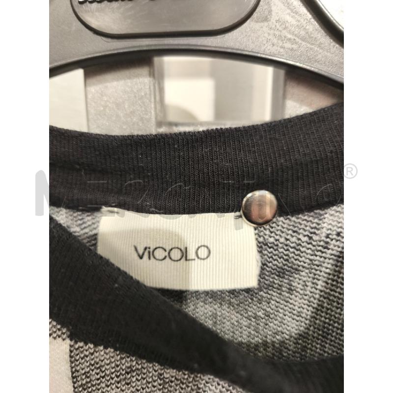 MAGLIA DONNA VICOLO QUADRI BIANCO GRIGIO NERO | Mercatino dell'Usato Campobasso 2
