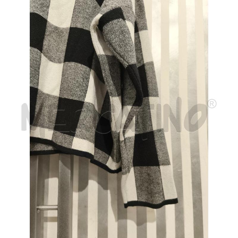 MAGLIA DONNA VICOLO QUADRI BIANCO GRIGIO NERO | Mercatino dell'Usato Campobasso 4