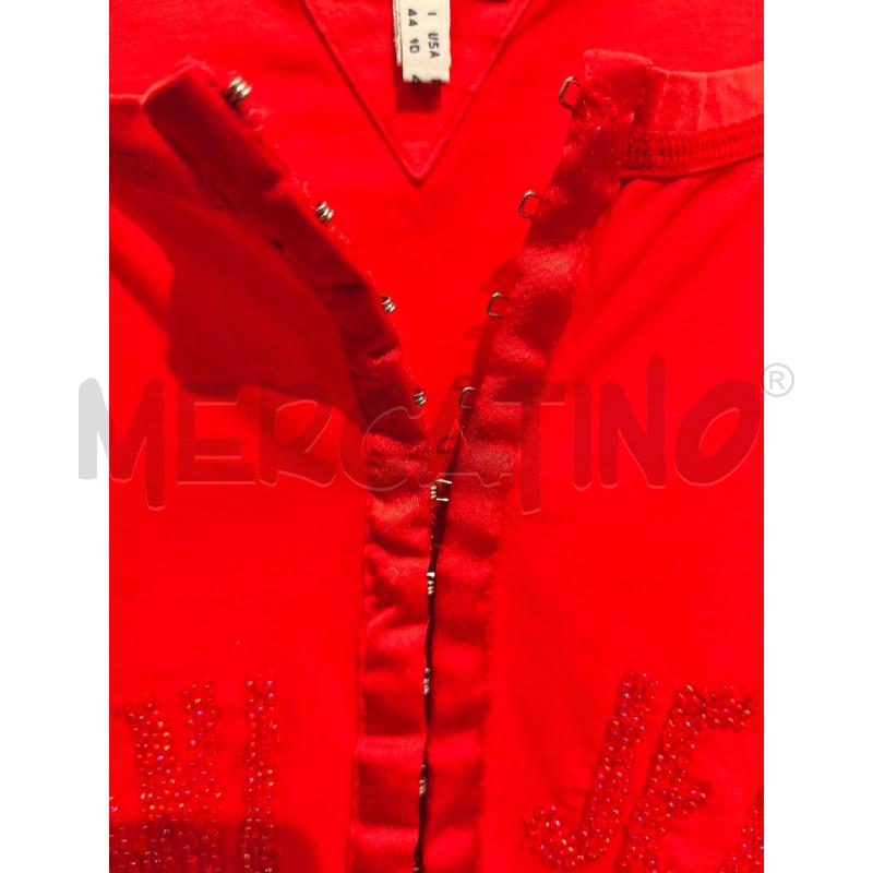 MAGLIETTA DONNA ARMANI JEANS ARANCIO SCRITTA PERLINE | Mercatino dell'Usato Campobasso 3