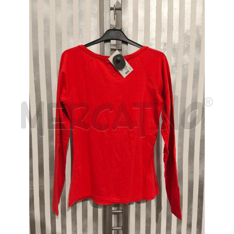 MAGLIETTA DONNA ARMANI JEANS ARANCIO SCRITTA PERLINE | Mercatino dell'Usato Campobasso 5
