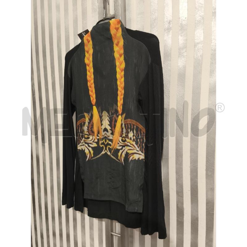 MAGLIETTA DONNA DONDUP NERA TRECCE GIALLE STAMPATE | Mercatino dell'Usato Campobasso 3