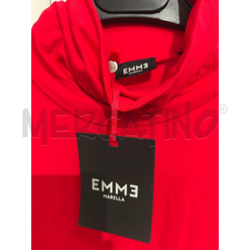 MAGLIETTA DONNA EMME MARELLA ROSSO FUOCO COLLO ALTO | Mercatino dell'Usato Campobasso 2