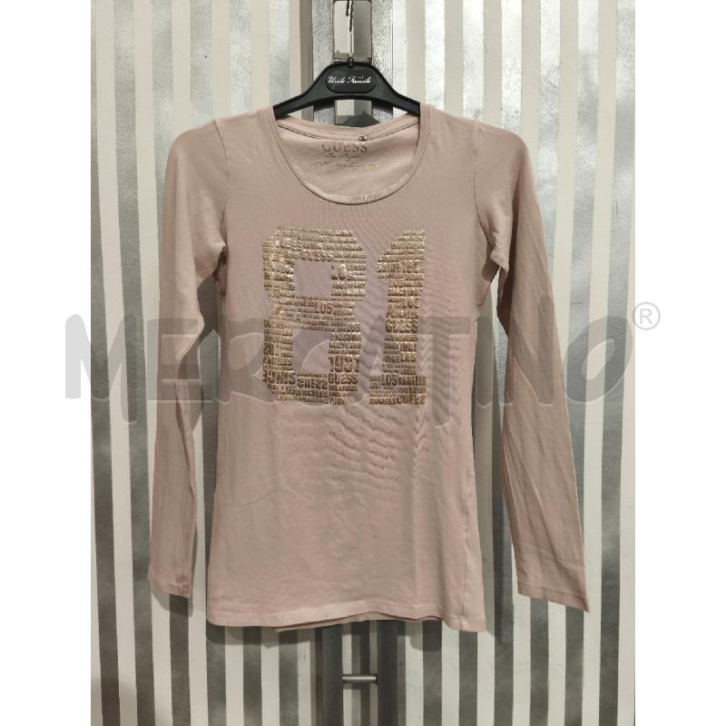 MAGLIETTA DONNA GUESS ROSA ANTICO 81 | Mercatino dell'Usato Campobasso 1