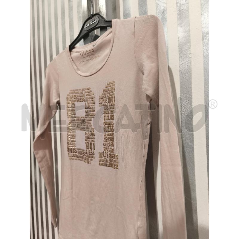 MAGLIETTA DONNA GUESS ROSA ANTICO 81 | Mercatino dell'Usato Campobasso 4