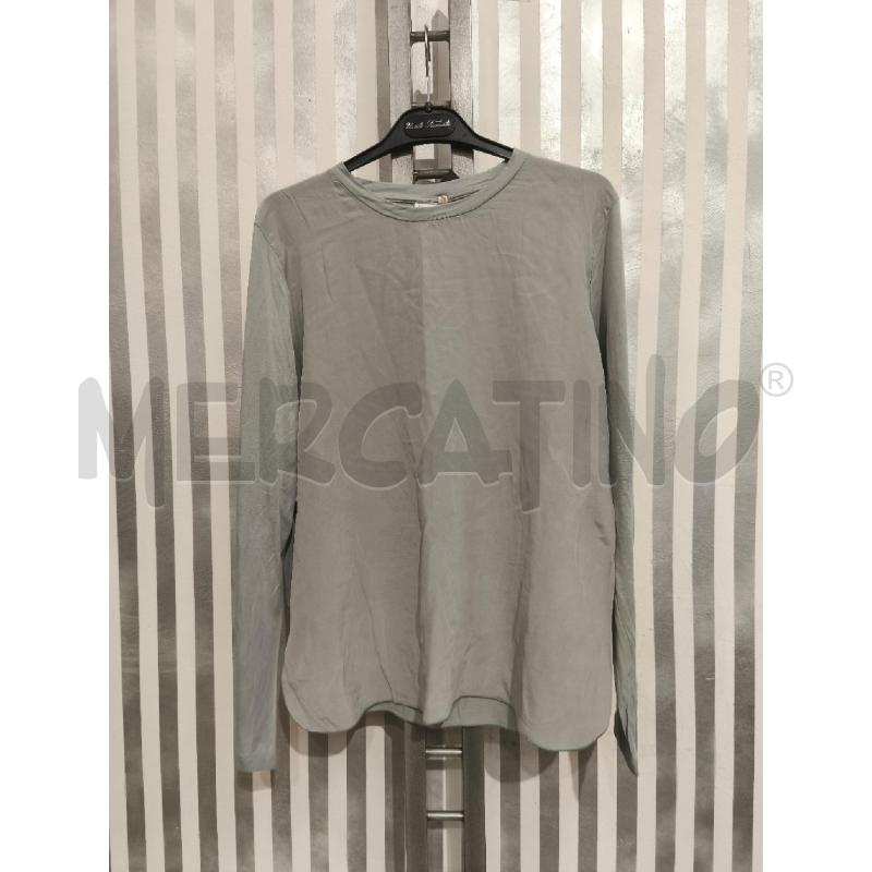 MAGLIETTA DONNA MAX MARA GRIGIO 100SETA | Mercatino dell'Usato Campobasso 1