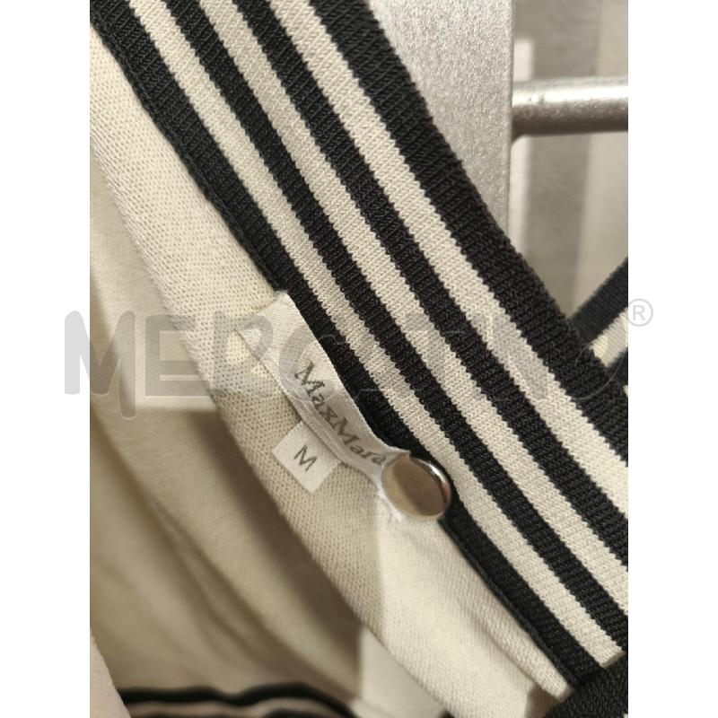 MAGLIETTA DONNA MAX MARA PANNA BORDI RIGHE PANNA NERE | Mercatino dell'Usato Campobasso 2
