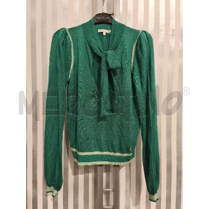MAGLIETTA DONNA PATRIZIA PEPE VERDE GLITTER | Mercatino dell'Usato Campobasso 1