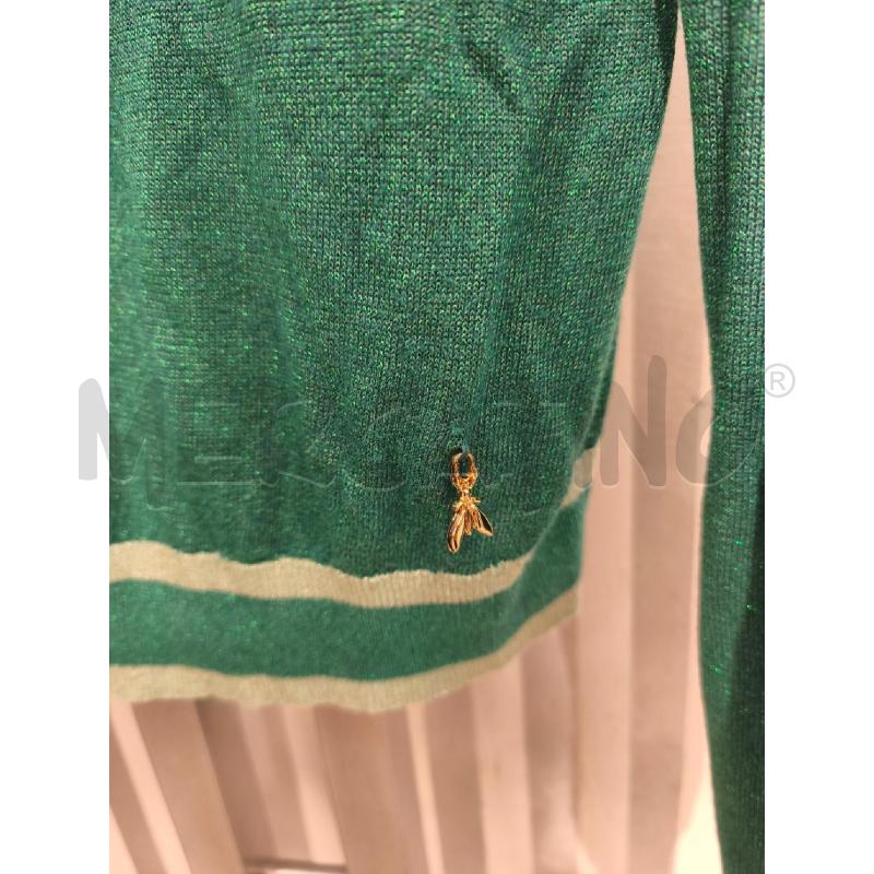 MAGLIETTA DONNA PATRIZIA PEPE VERDE GLITTER | Mercatino dell'Usato Campobasso 3