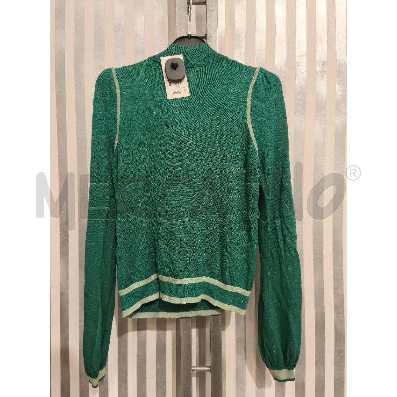 MAGLIETTA DONNA PATRIZIA PEPE VERDE GLITTER | Mercatino dell'Usato Campobasso 4