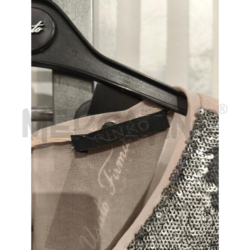 MAGLIETTA DONNA PINKO ARGENTO GIRABRILLA RETRO ROSA | Mercatino dell'Usato Campobasso 2