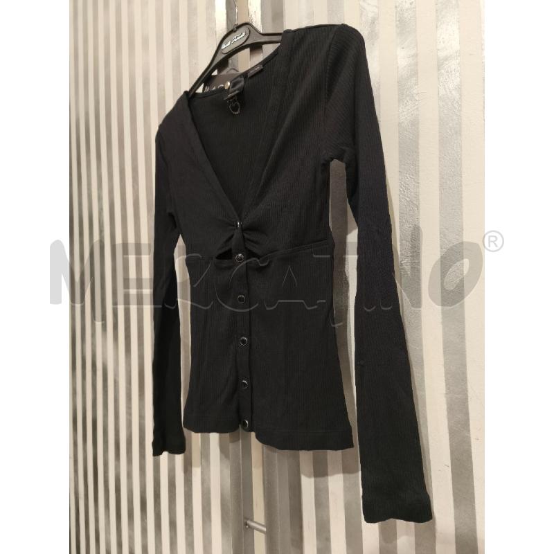 MAGLIETTA DONNA PINKO NERA A COSTINE CON BOTTONCINI | Mercatino dell'Usato Campobasso 4