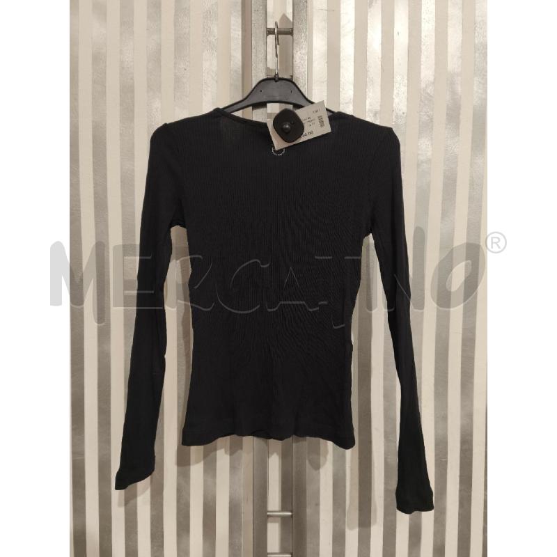 MAGLIETTA DONNA PINKO NERA A COSTINE CON BOTTONCINI | Mercatino dell'Usato Campobasso 5