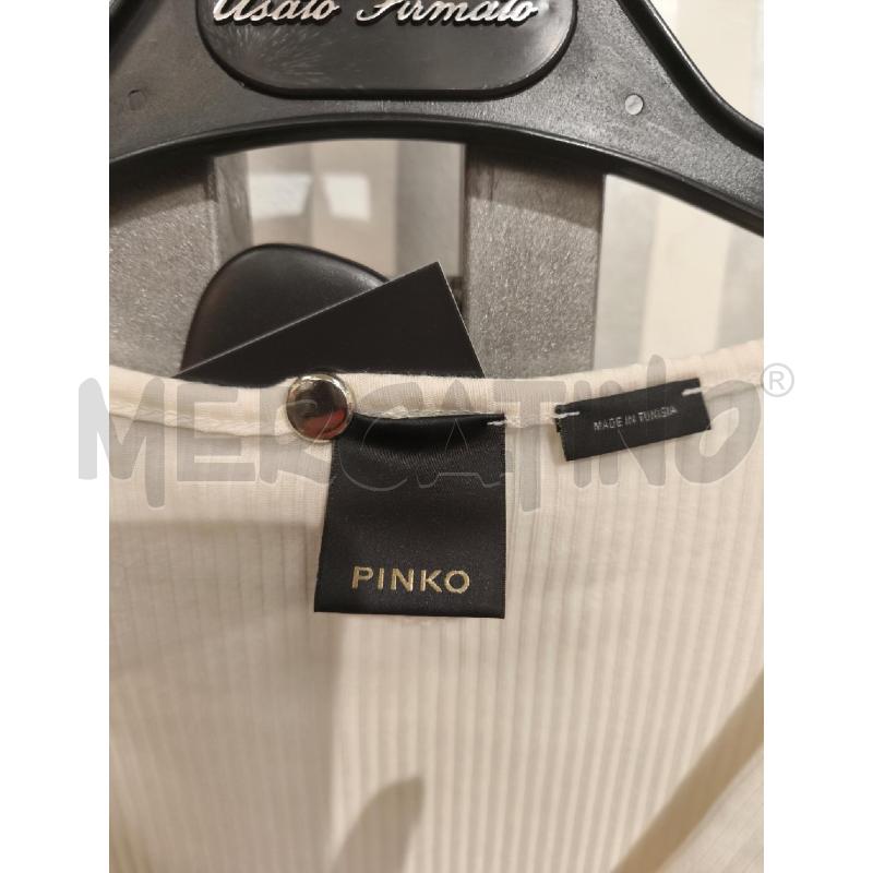 MAGLIETTA DONNA PINKO PANNA A COSTINE CON BOTTONCINI | Mercatino dell'Usato Campobasso 2