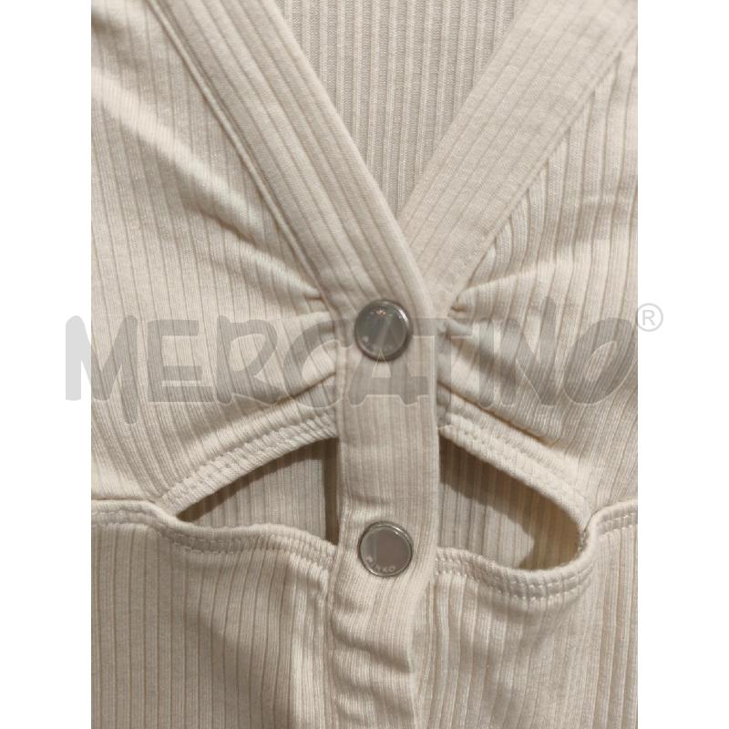 MAGLIETTA DONNA PINKO PANNA A COSTINE CON BOTTONCINI | Mercatino dell'Usato Campobasso 3