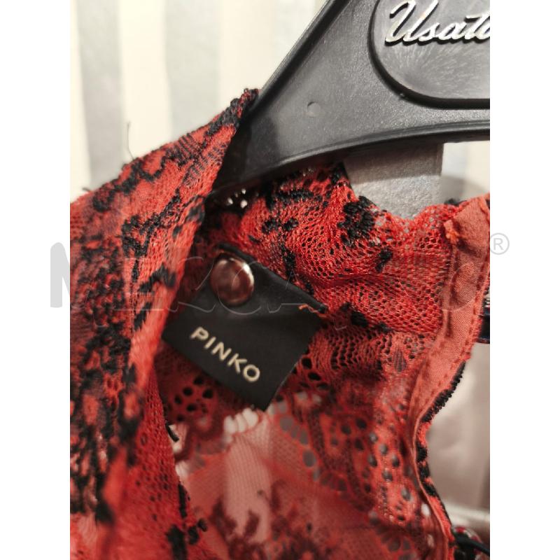 MAGLIETTA DONNA PINKO PIZZO ARANCIO NERO | Mercatino dell'Usato Campobasso 2