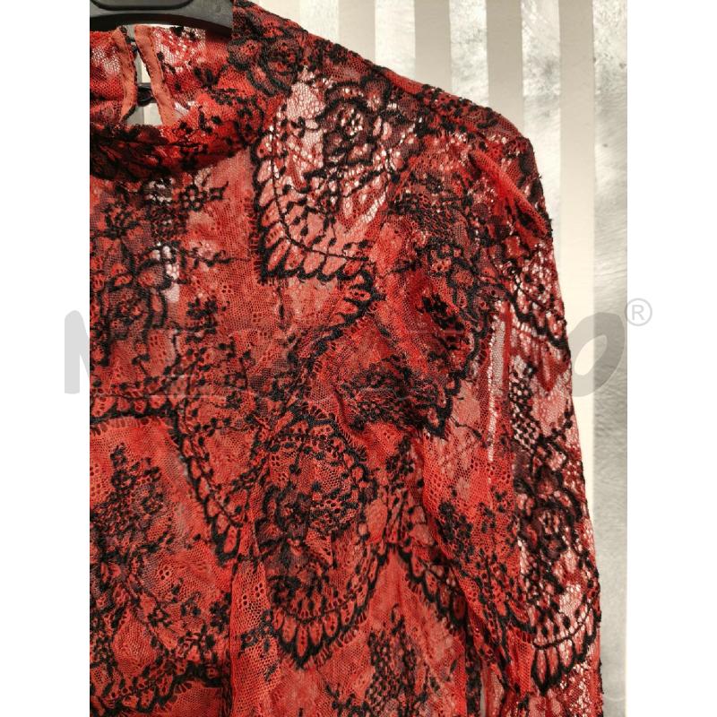 MAGLIETTA DONNA PINKO PIZZO ARANCIO NERO | Mercatino dell'Usato Campobasso 3