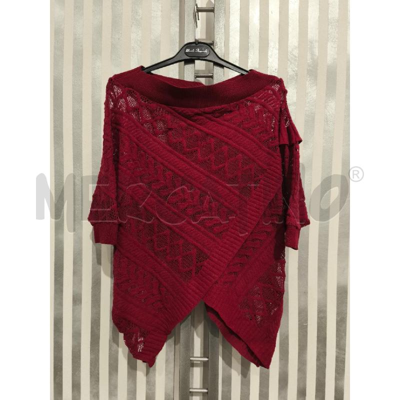 MAGLIETTA DONNA PINKO ROSSO SCURO TRAFORATA | Mercatino dell'Usato Campobasso 1
