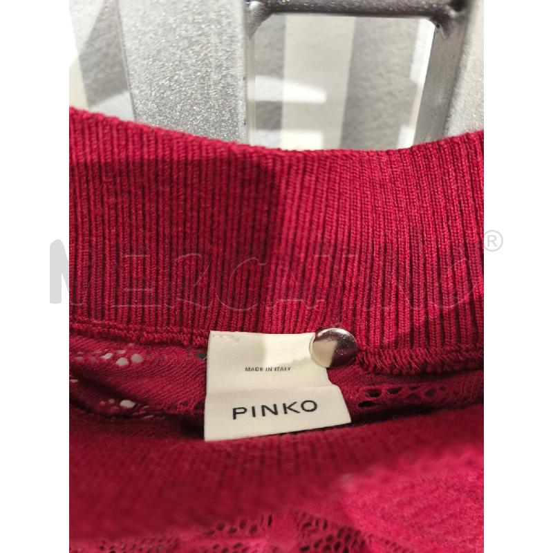 MAGLIETTA DONNA PINKO ROSSO SCURO TRAFORATA | Mercatino dell'Usato Campobasso 2