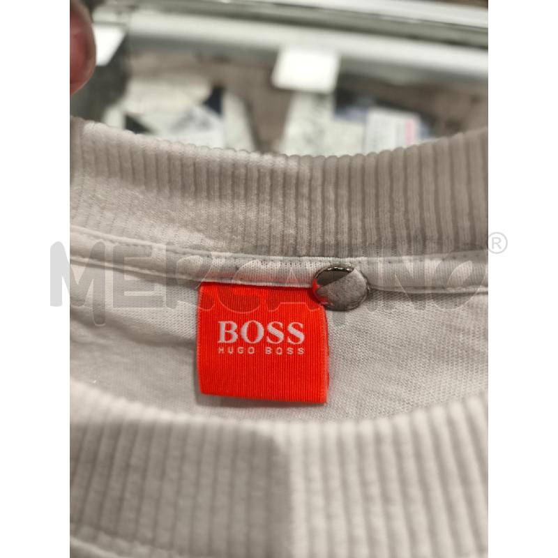 MAGLIETTA UOMO BOSS BIANCA MANICHE OLIVA | Mercatino dell'Usato Campobasso 5