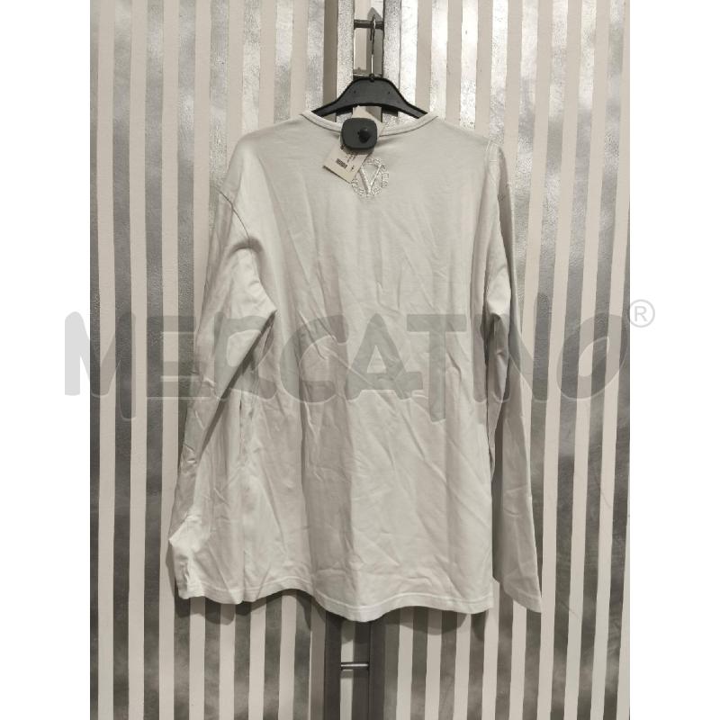 MAGLIETTA UOMO VERSAC JEANS COUTURE BIANCO GRIGIA LOGO ROSSO | Mercatino dell'Usato Campobasso 4