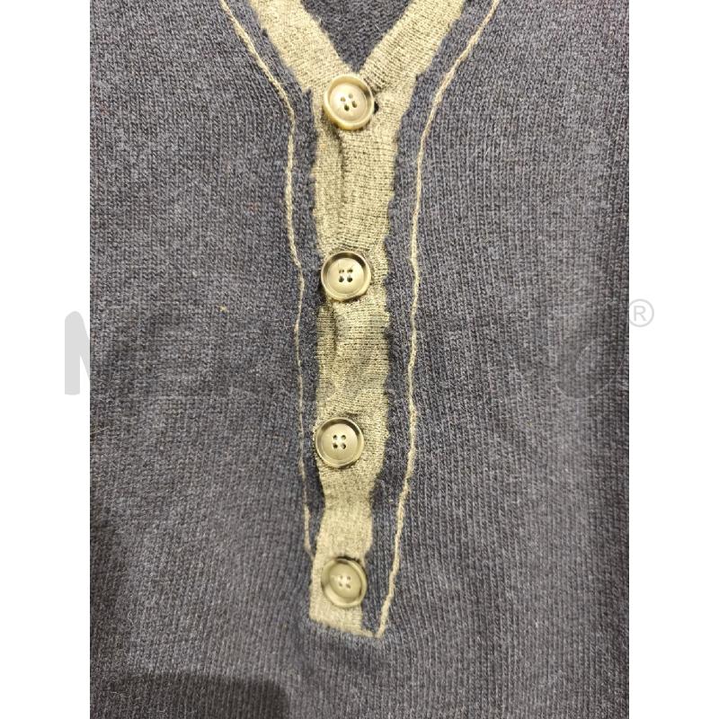 MAGLIONE UOMO GAUDÌ BLU SCURO BORDI GRIGI | Mercatino dell'Usato Campobasso 3