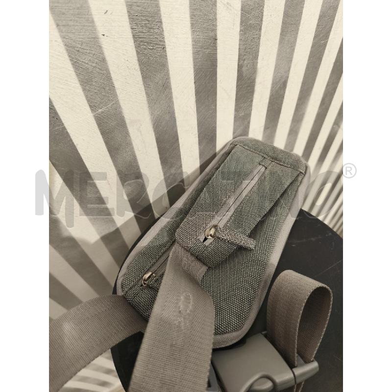 MARSUPIO UOMO PIQUADRO TESSUTO GRIGIO | Mercatino dell'Usato Campobasso 3