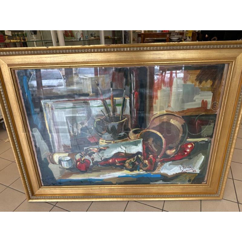 NATURA MORTA DIPINT RIP MANOCCHIO 86,5X118 CM  | Mercatino dell'Usato Campobasso 1