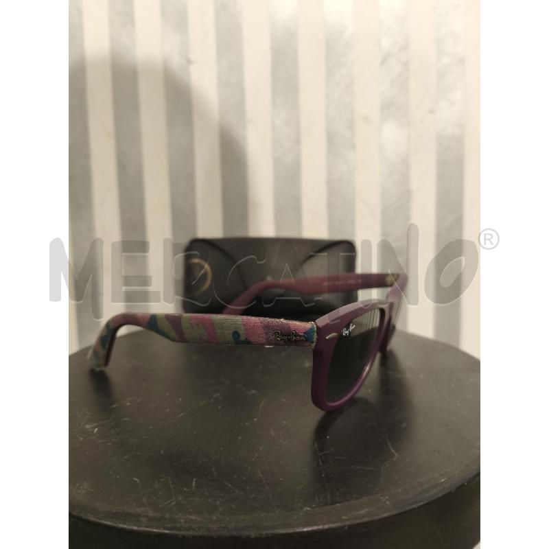 OCCHIALI DONNA RAY BAN WAYFARER RB2140 VIOLA | Mercatino dell'Usato Campobasso 1